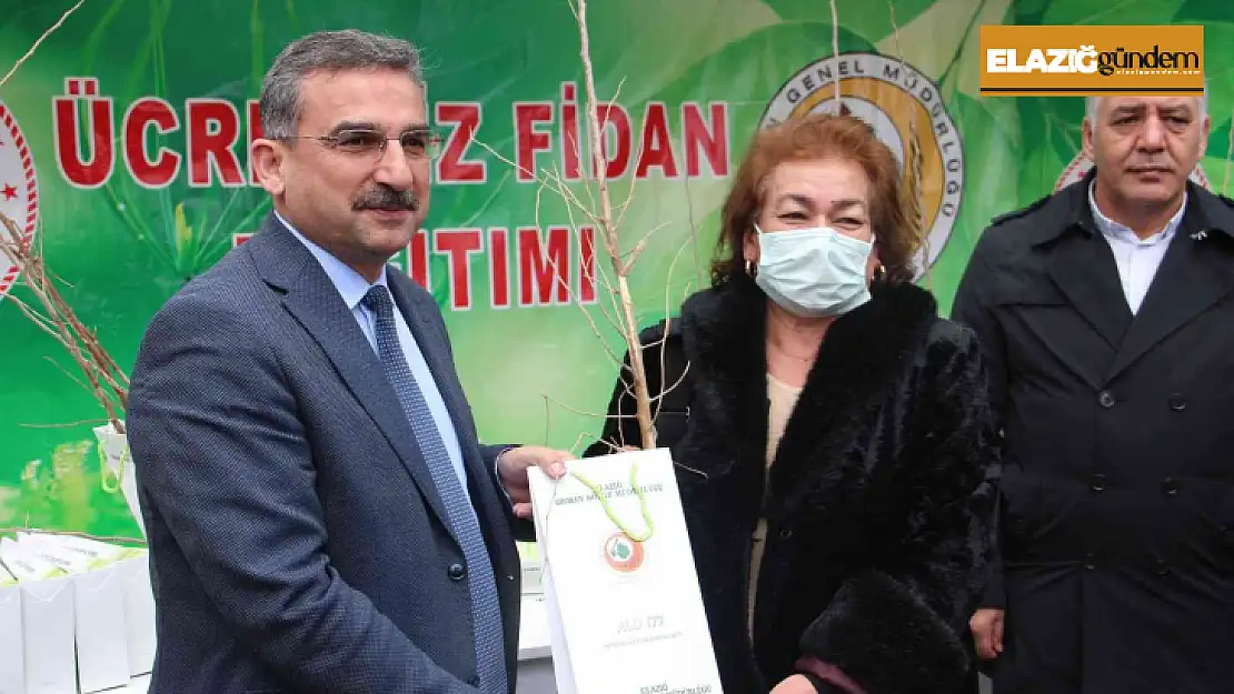 Elazığ'da üreticilere 6 bin 500 dut fidanı dağıtıldı