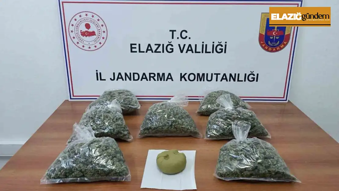 Elazığ'da uyuşturucu madde taşıyan 4 kişi tutuklandı