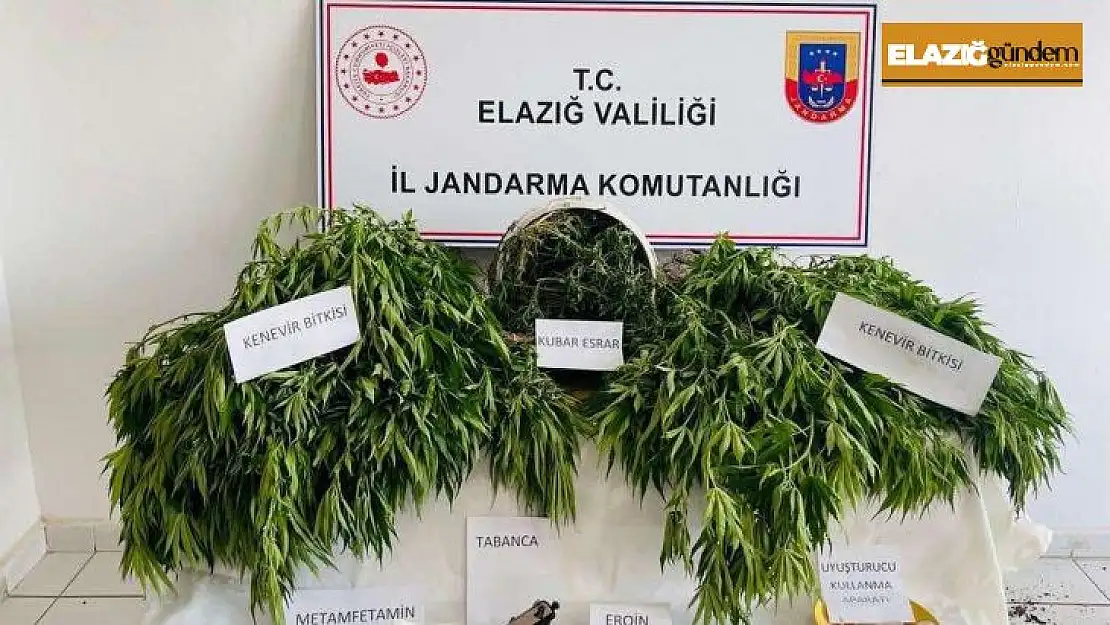 Elazığ'da uyuşturucu operasyonu: 3 gözaltı