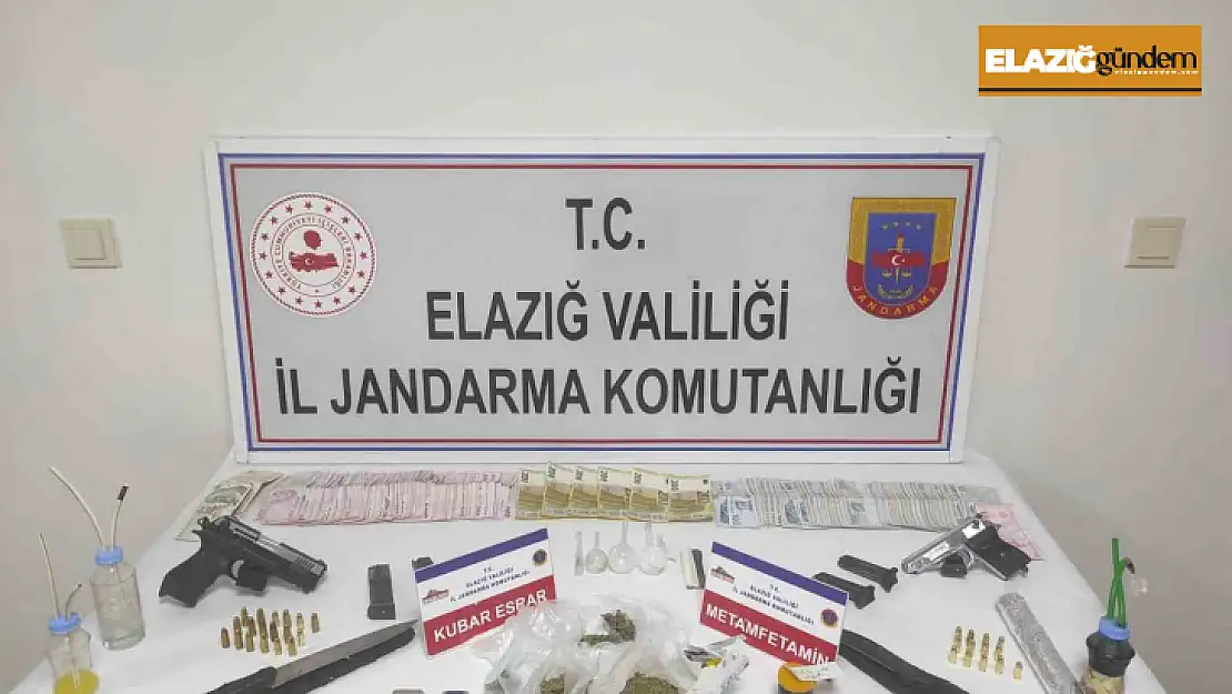 Elazığ'da uyuşturucu operasyonu :4 tutuklama