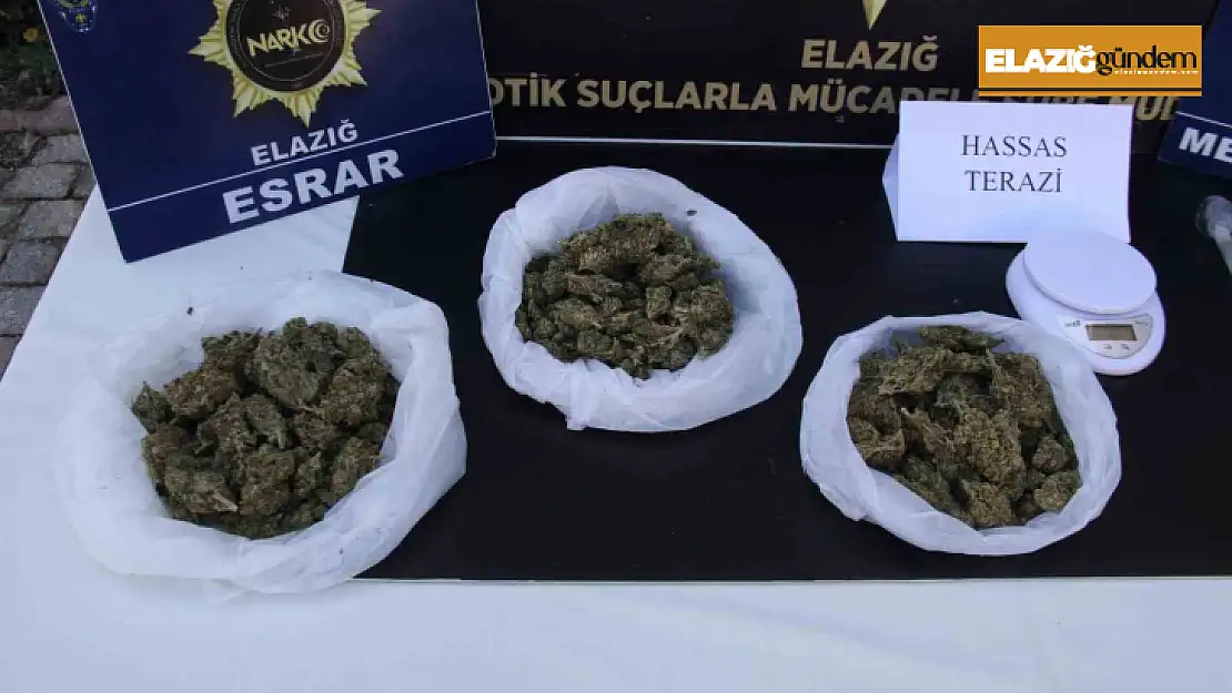 Elazığ'da uyuşturucu operasyonu: 3 şüpheli yakalandı