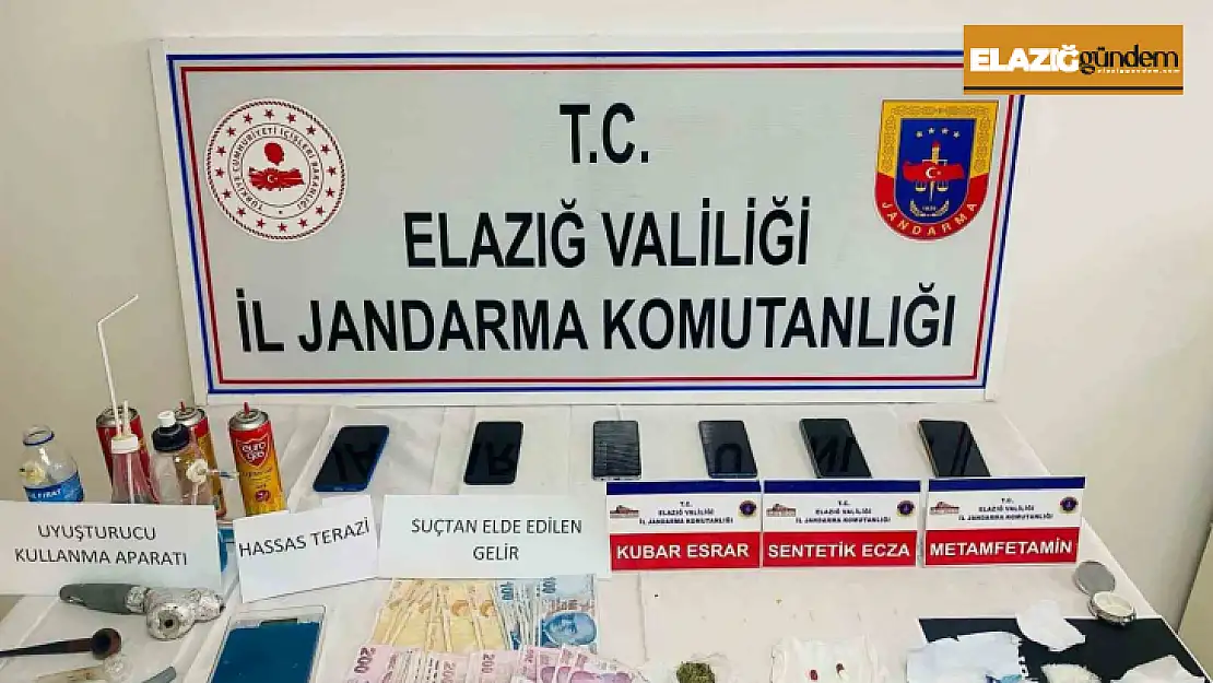 Elazığ'da uyuşturucu operasyonu: 6 gözaltı