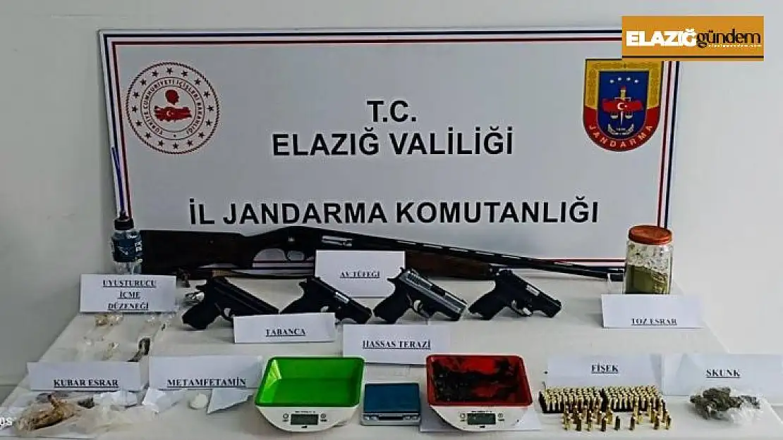 Elazığ'da uyuşturucu operasyonu: 7 şüpheli gözaltı, 21 şahsa işlem yapıldı