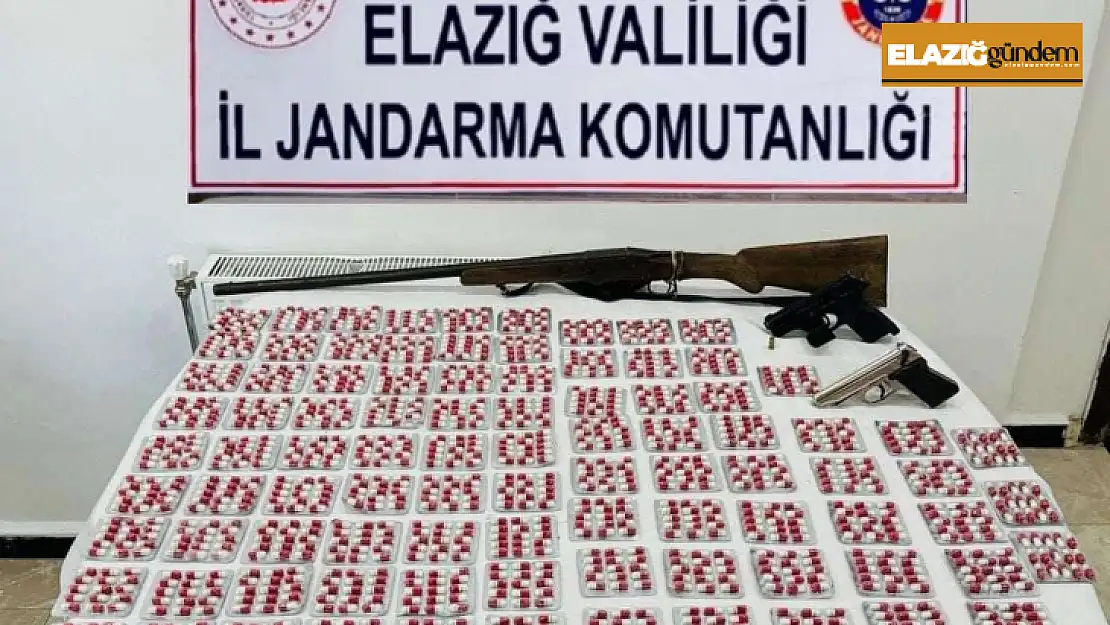 Elazığ'da uyuşturucu operasyonu: 2 bin 751 adet sentetik ecza hap ele geçirildi