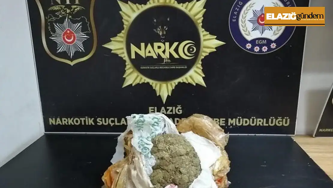 Elazığ'da uyuşturucuya geçit yok: 1 tutuklama