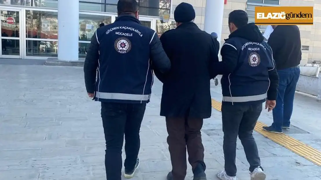 Elazığ'da yakalanan göçmen kaçakçısı tutuklandı