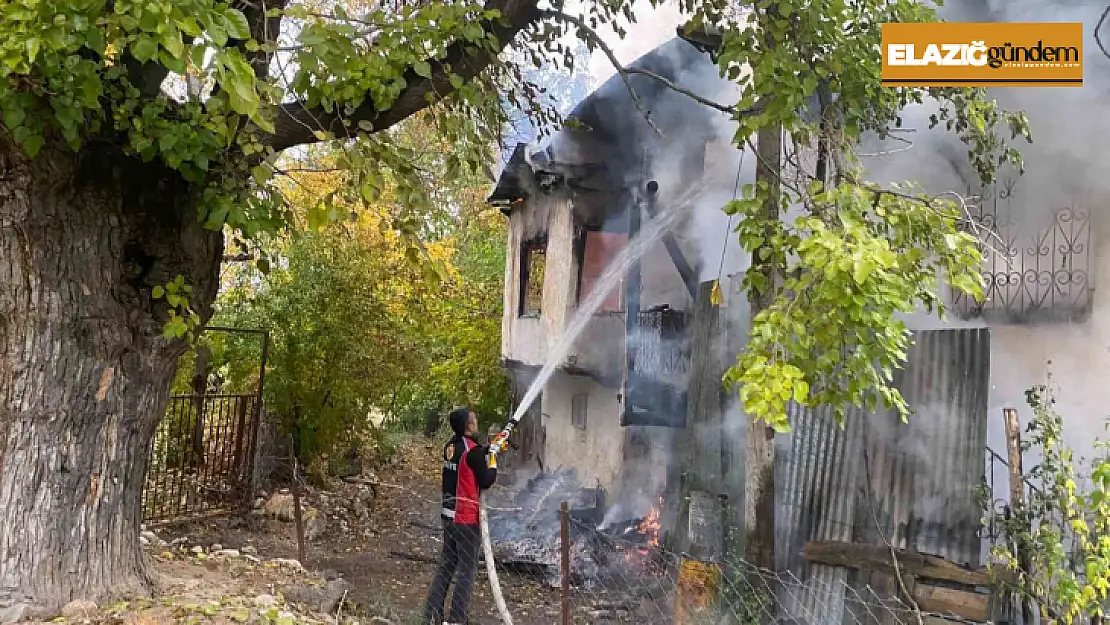 Elazığ'da yangın: 1 yaralı