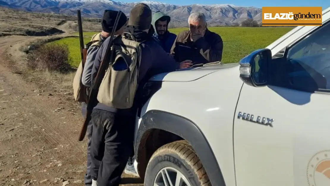 Elazığ'da yasa dışı avlanan bir kişiye idari işlem uygulandı