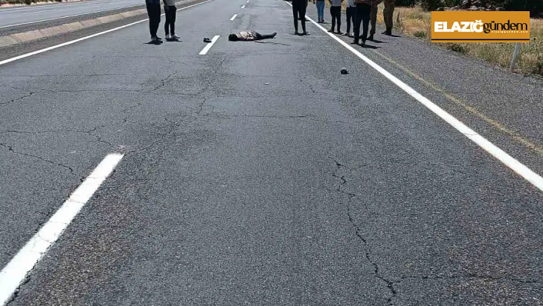 Elazığ'da yolun karşısına geçmeye çalışan yayaya araç çarptı