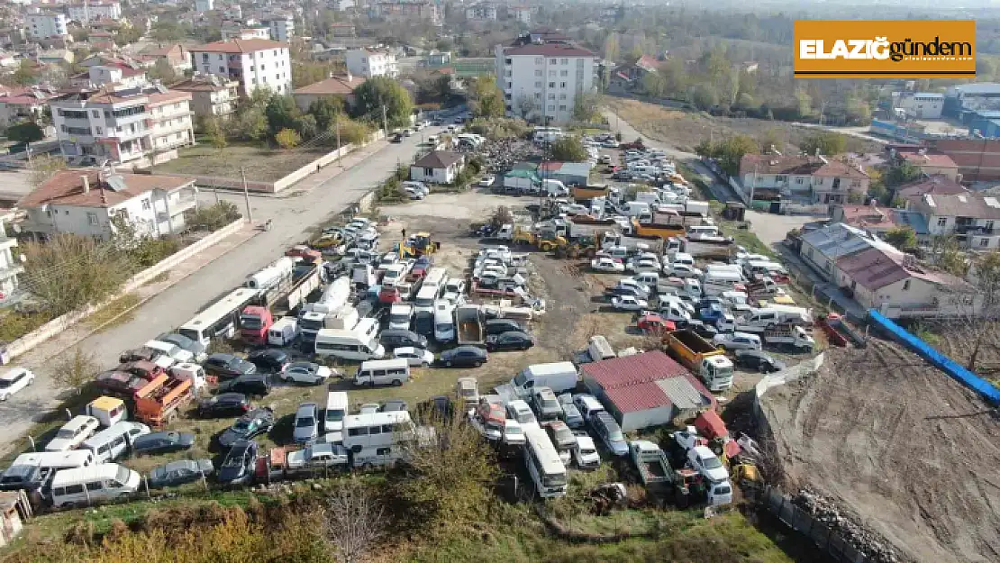 Elazığ'daki araç mezarlığında 500 milyonluk servet çürüyor