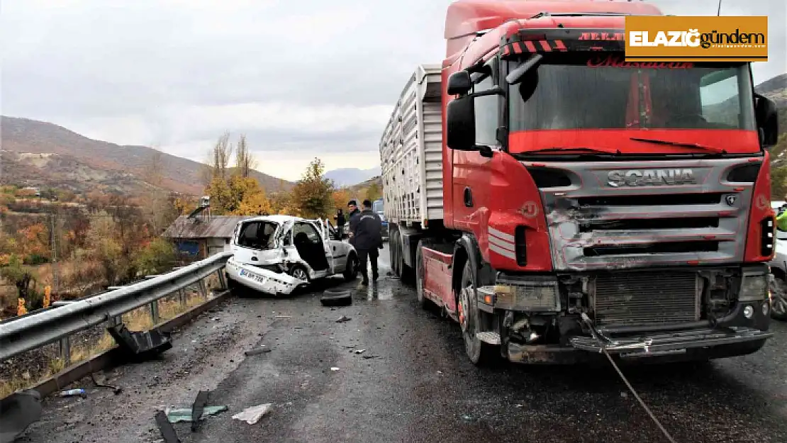 Elazığ'daki kazada 1 kişi hayatını kaybetti