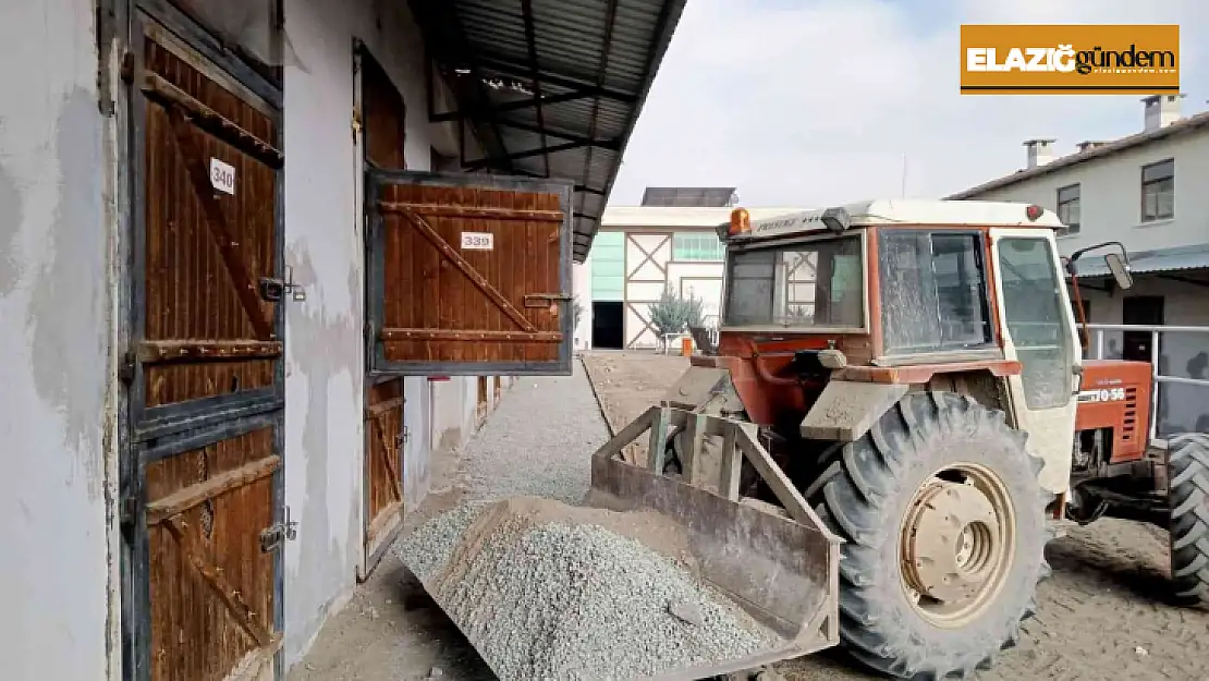 Elazığ Hipodromunda yeni sezon öncesi çalışmalar sürüyor