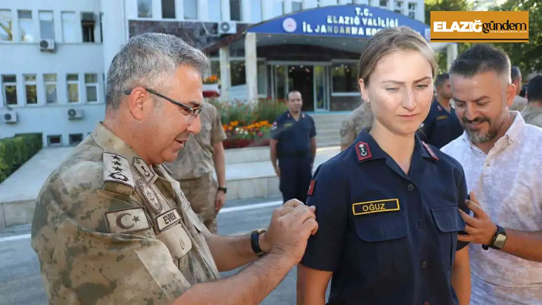 Elazığ İl Jandarma Komutanlığında rütbe terfi töreni düzenledi