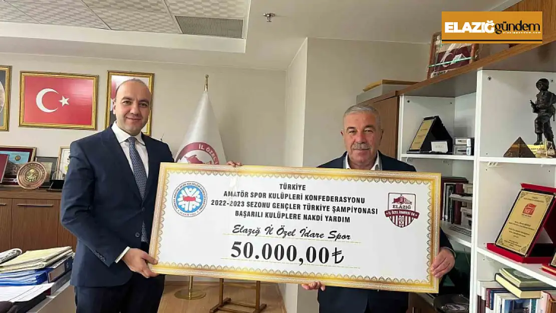 Elazığ İl Özel İdaresi Spor Kulübü ödüllendirildi