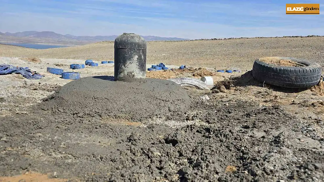 Elazığ'ın köylerinde sondaj çalışmaları sürüyor