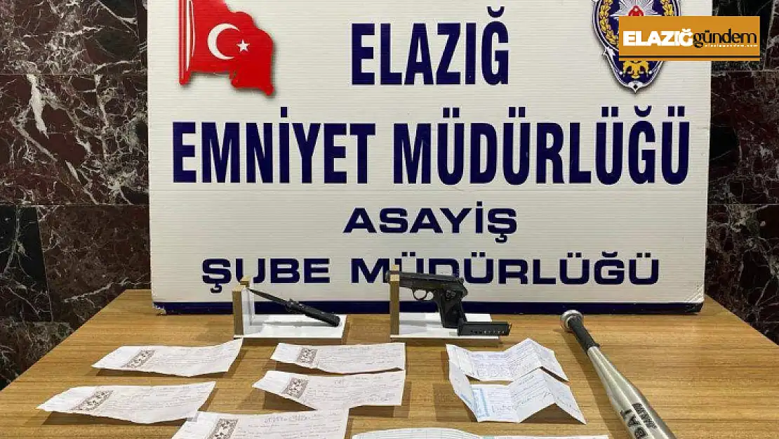 Elazığ polisi suçlulara göz açtırmıyor: 6 tutuklama