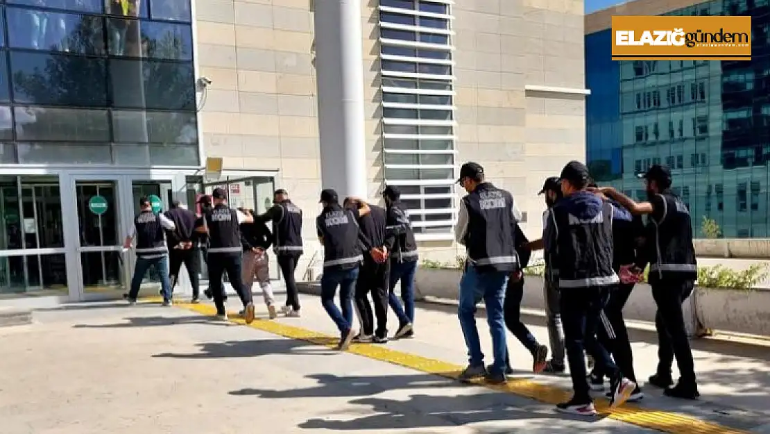 Elazığ polisinden operasyon: 5 gözaltı