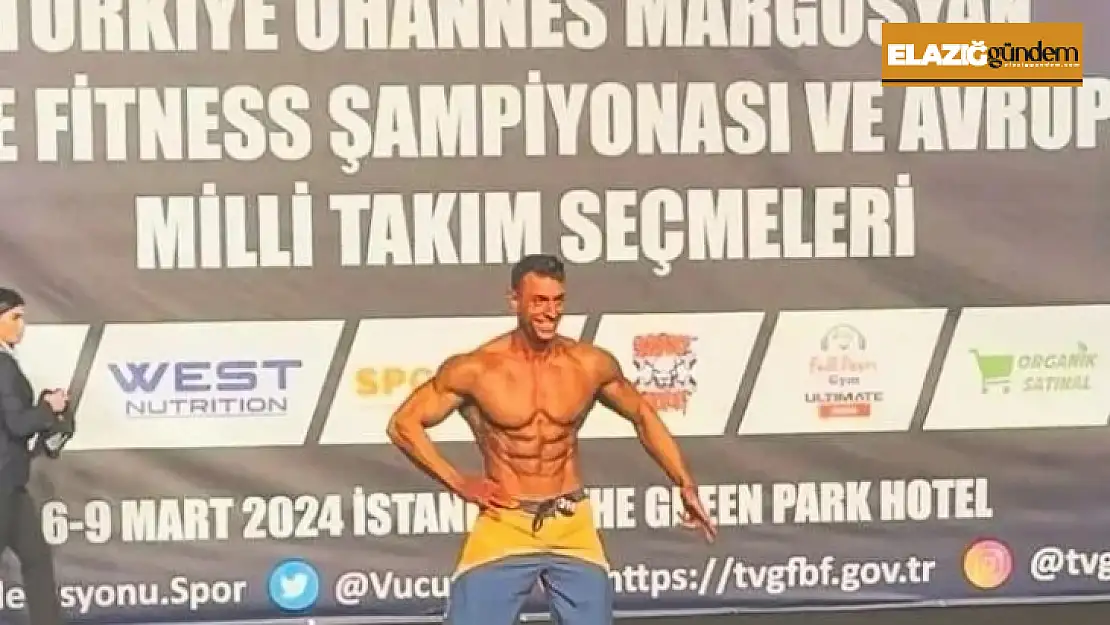 Elazığlı sporcu Erikçi, Türkiye 3.'sü oldu