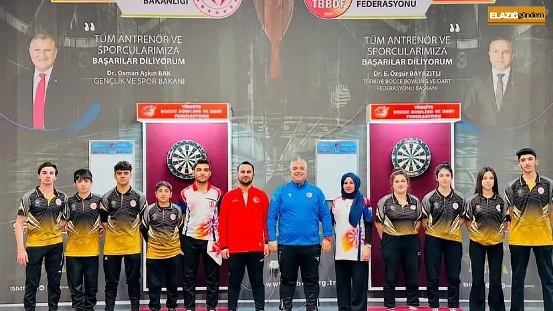 Elazığlı sporcular Türkiye Dart Şampiyonası'ndan başarıyla döndü