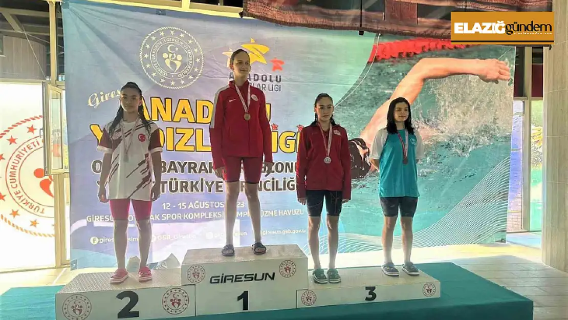 Elazığlı sporculardan yüzmede Türkiye derecesi