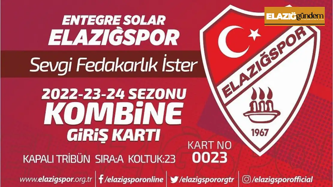 ES Elazığspor'dan kombine bilet kampanyası