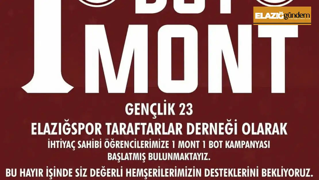 Gençlik 23'ten '1 Bot, 1 Mont' kampanyası