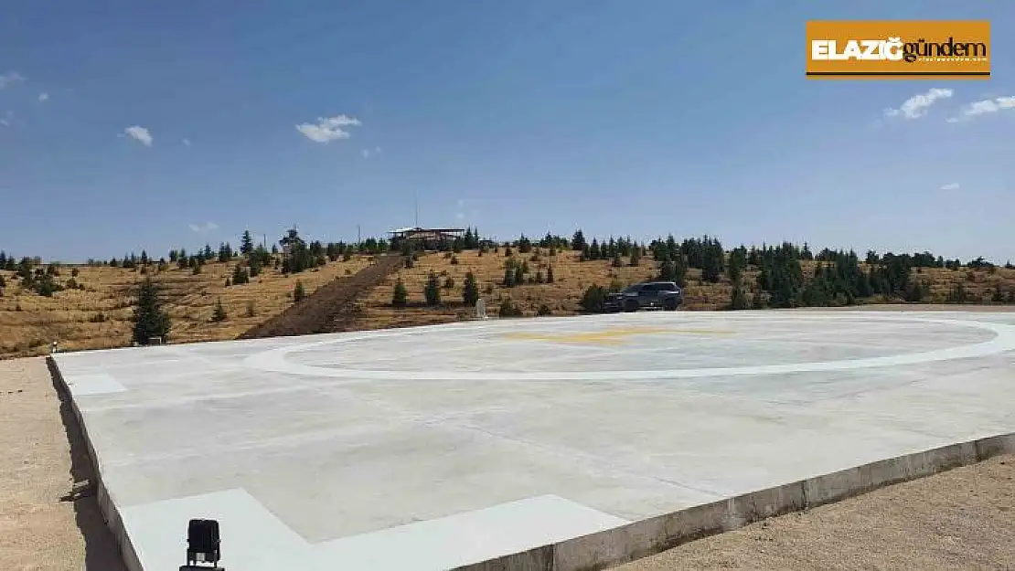 Harput'ta helikopter pisti yapıldı