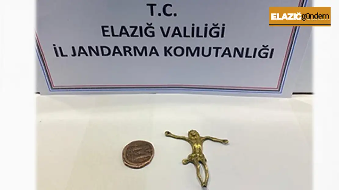 Hz. İsa heykelciği ve sikke ele geçirildi