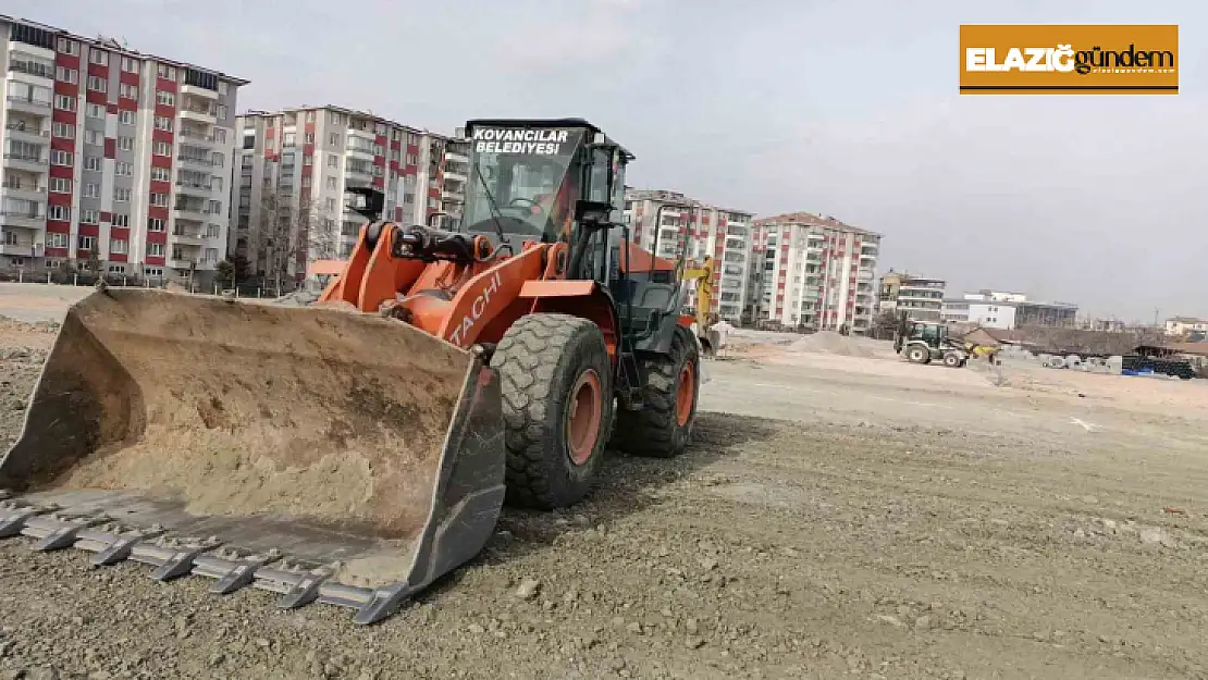 Kovancılar'dan Malatya'da konteyner kent kurulumuna destek