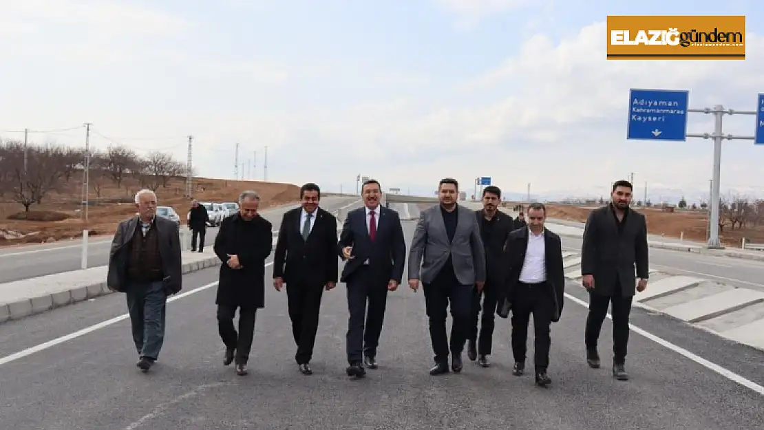 Malatya'da Kuzey Çevreyolu'nun 26,5 kilometrelik kısmı trafiğe açıldı