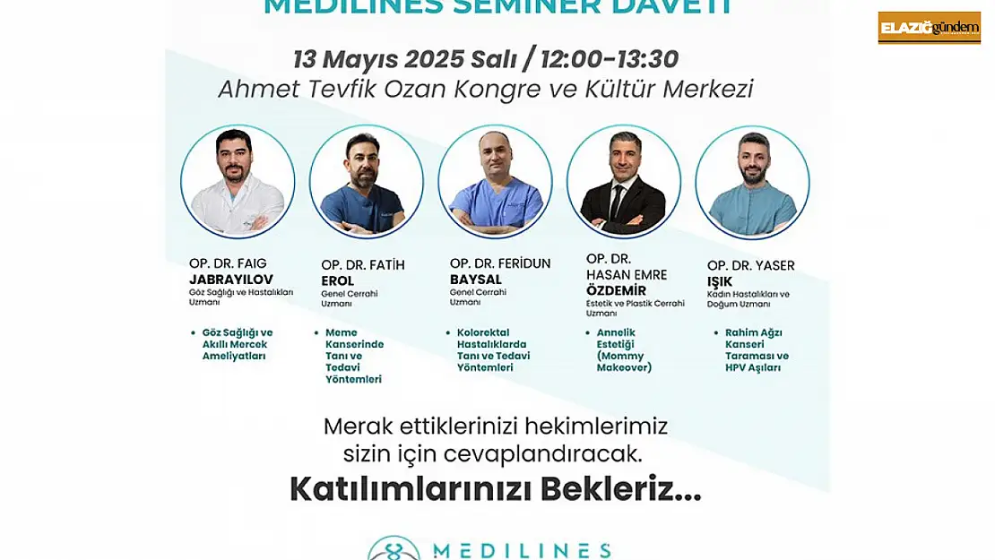 Medilines Hospital'dan Elazığ'da dev seminer