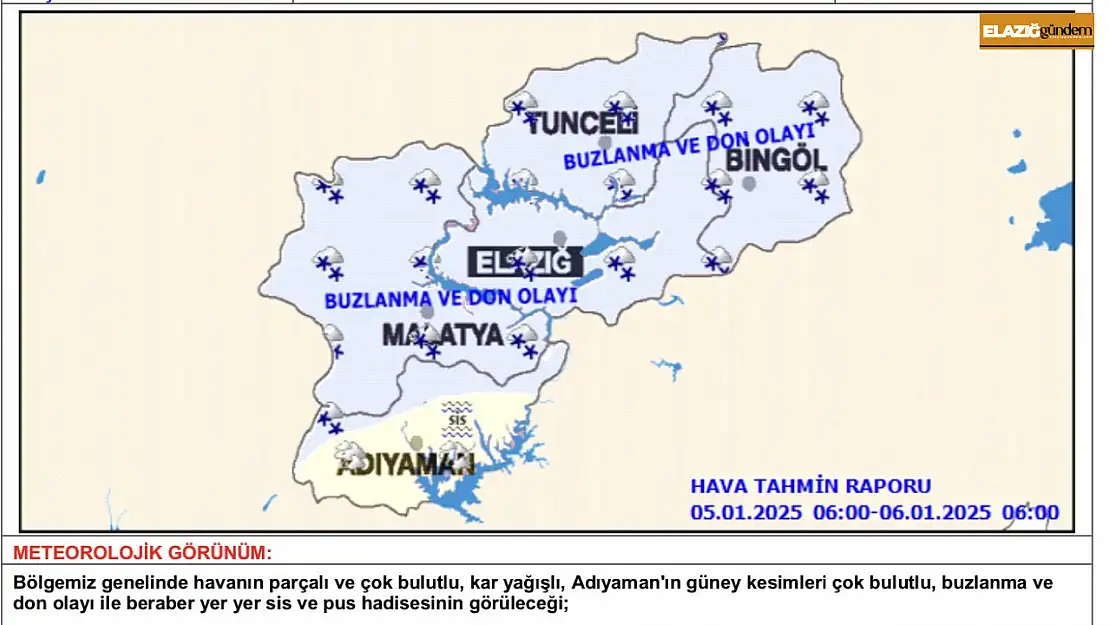 Meteorolojiden buzlanma ve çığ uyarısı