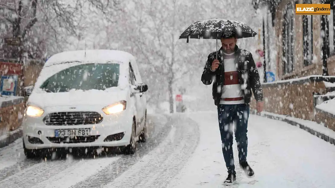 Meteorolojiden Elazığ için kuvvetli kar yağışı uyarısı