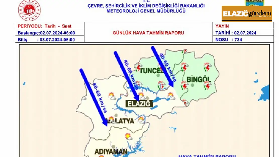 Meteorolojiden kuvvetli rüzgar uyarısı