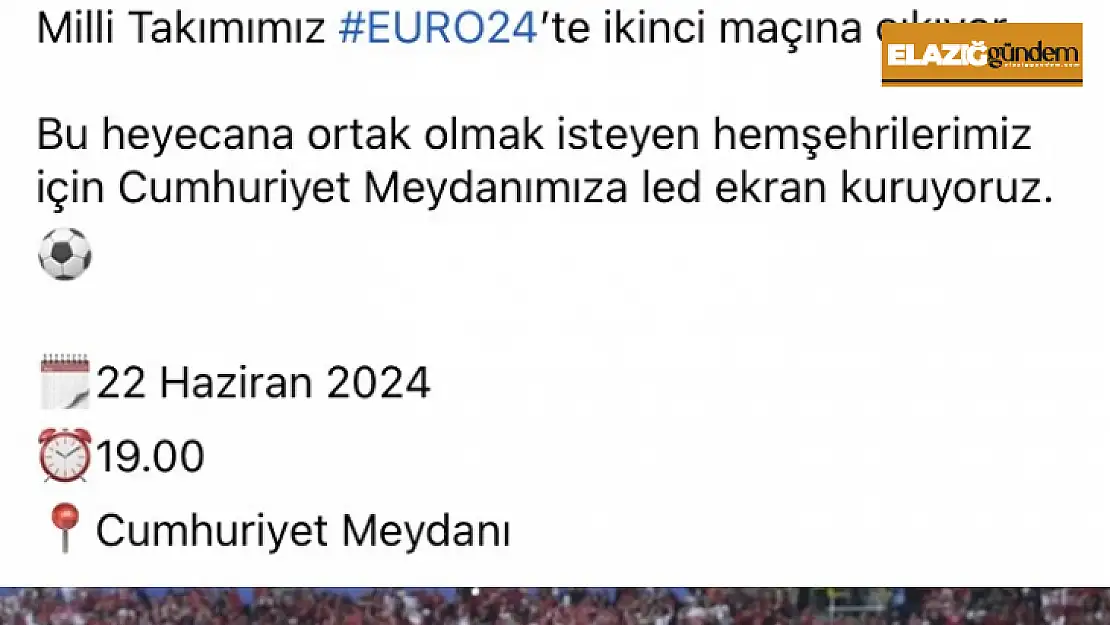 Milli heyecan dev ekranda