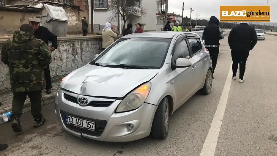 Otomobilin çarptığı kadının bacağı kırıldı