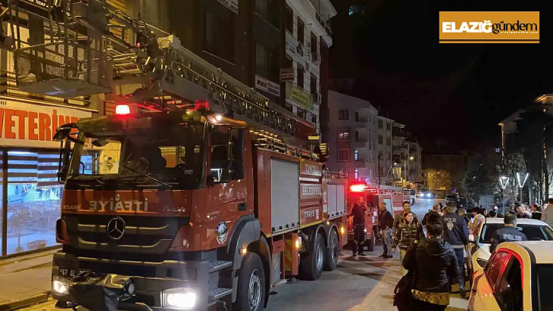 Tunceli'de bina boşluğunda yangın: Mahsur kalan evcil hayvanları itfaiye kurtardı