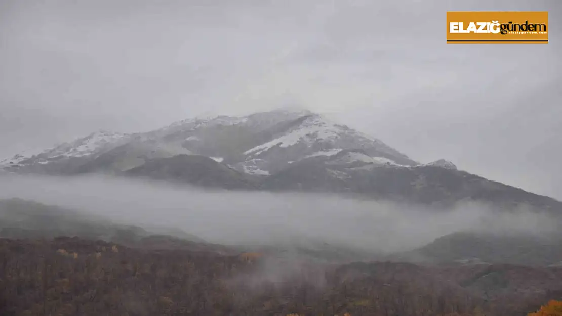 Tunceli'nin yüksek kesimlerine kar yağdı