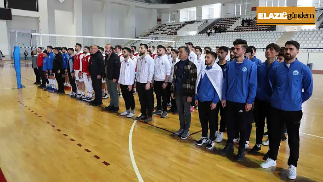 Üniversiteler Voleybol 1. Lig Grup Birinciliği müsabakaları Elazığ'da başladı