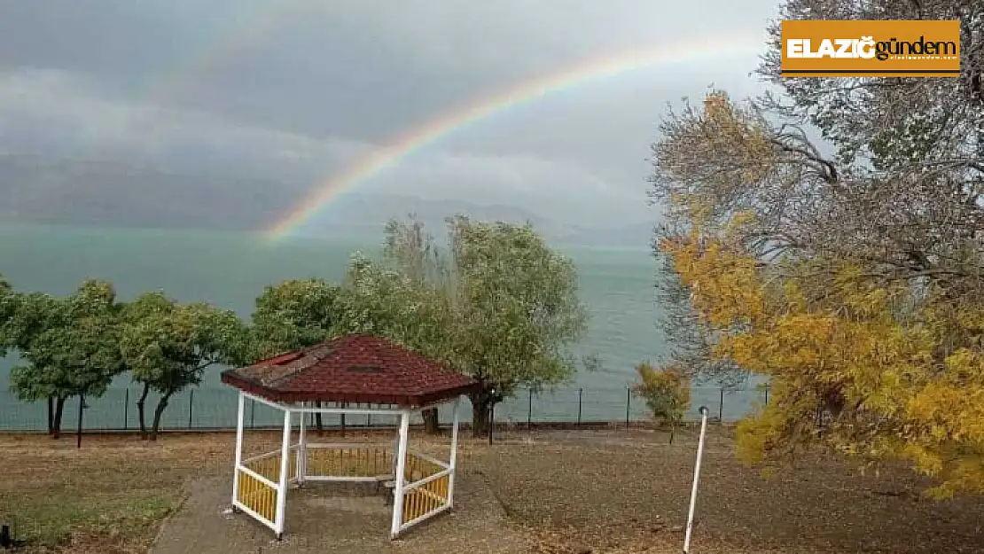 Yağmur sonrası oluşan gökkuşağı hayran bıraktı