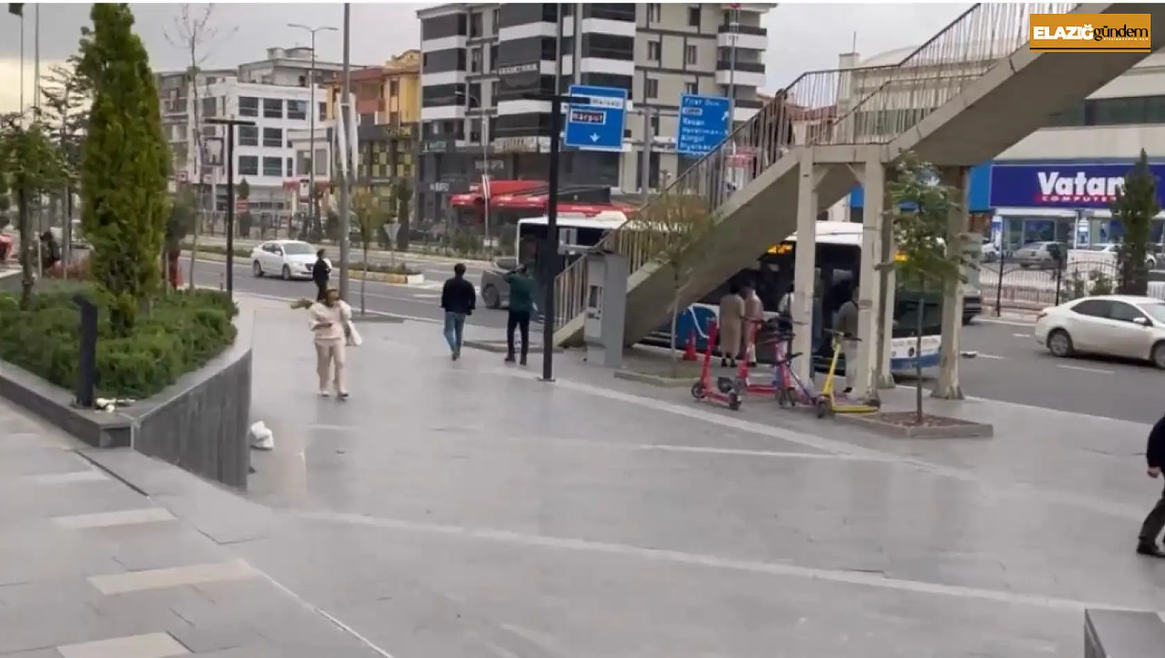 Elazığ'da şiddetli fırtına etkili oldu