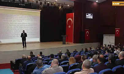 Elazığ'da 'Kamu Etik Kuralları Eğitimi' konulu seminer düzenlendi
