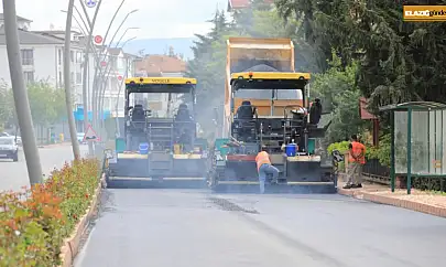 Elazığ'da asfaltlama seferberliği