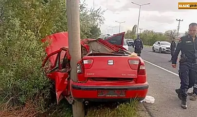 Elazığ'da trafik kazası: 2 yaralı