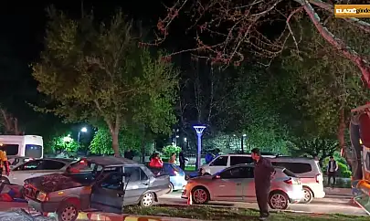Elazığ'da zincirleme trafik kazası: 2 yaralı