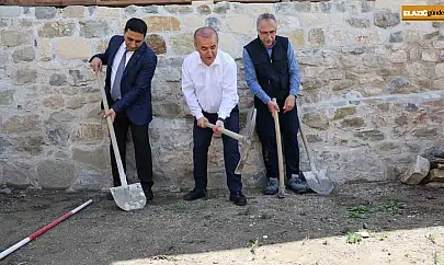 Vali Hatipoğlu ilk kazmayı vurdu, 5 bin yıllık kalede kazı başladı