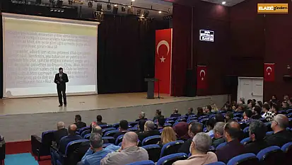 Elazığ'da 'Kamu Etik Kuralları Eğitimi' konulu seminer düzenlendi