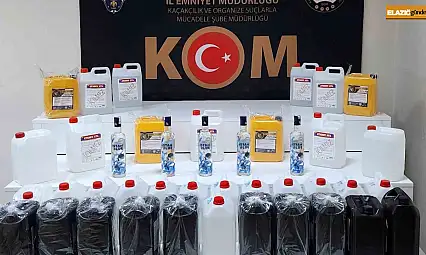 Elazığ'da 190 litre etil alkol ele geçirildi: 11 şüpheliye işlem yapıldı