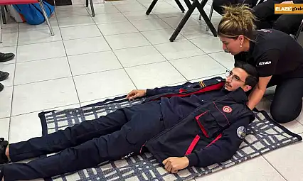 Elazığ'da itfaiye personeline ilk yardım eğitimi