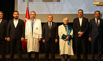 Elazığ'da Kırım Tatar Türk Halkı Milli Lideri Mustafa Abdülcemil Kırımoğlu'na fahri doktora verildi